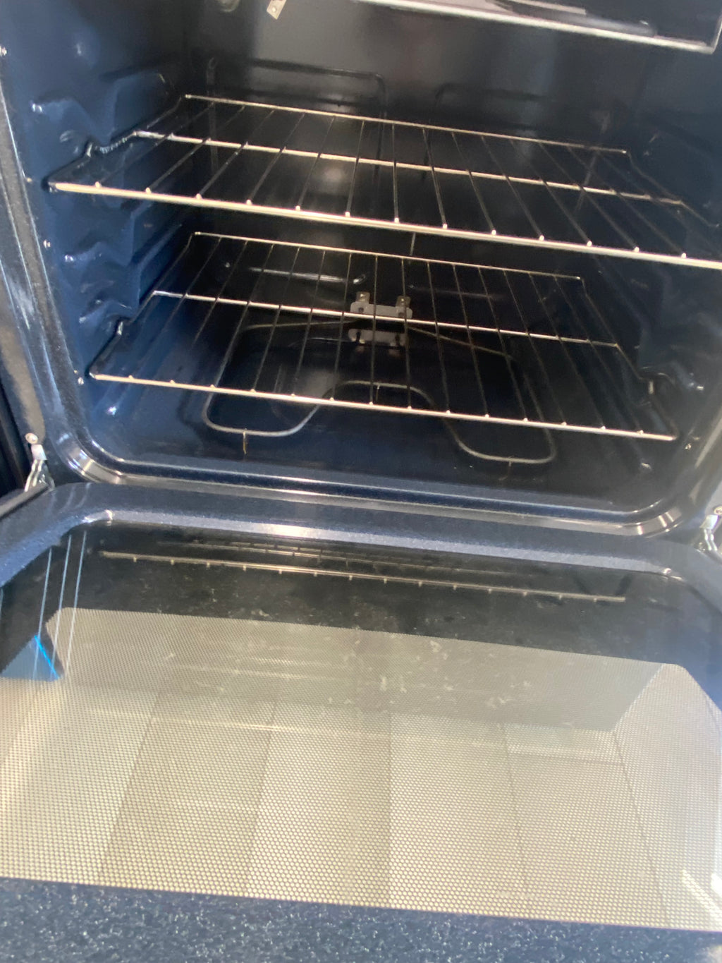 GE Glass top stove, 30" Wide, Stainless "Open Box"