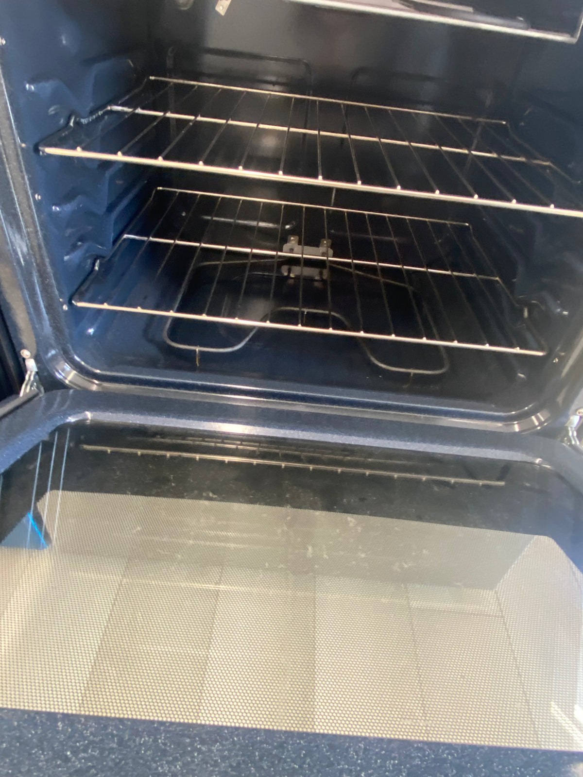 GE Glass top stove, 30" Wide, Stainless "Open Box"