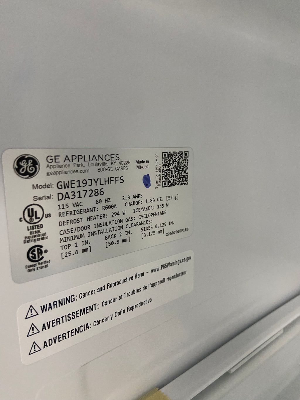 GE brand New double door Stainless fridge