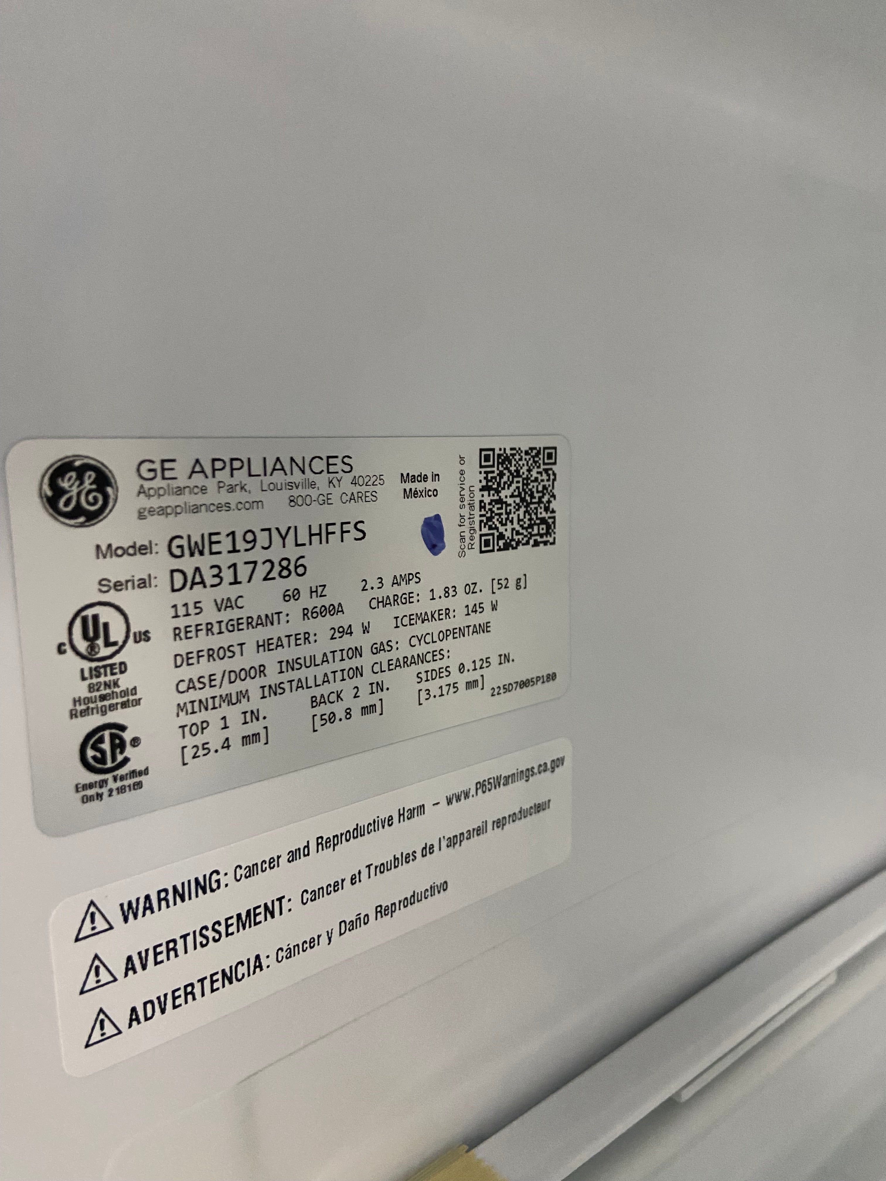 GE brand New double door Stainless fridge