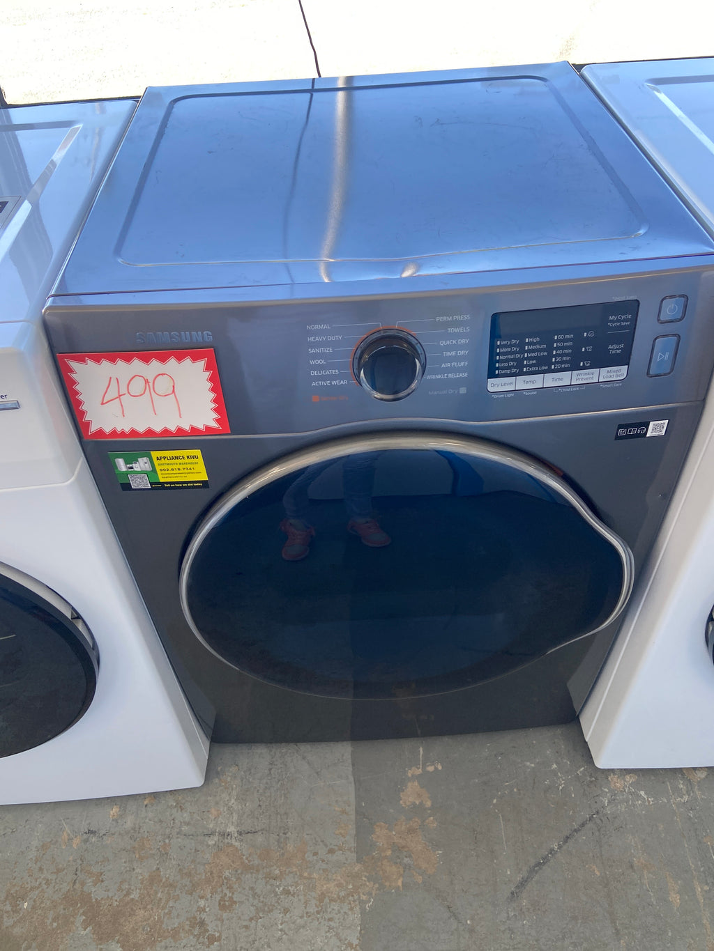 Samsung dryer, Grey in colour, “Refurbished”, 6 Months Warranty