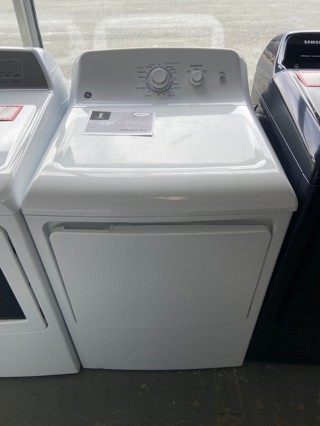 GE GTD32EBMP0WW Electric Dryer, 6.2 cu. ft. Dryer Capacity