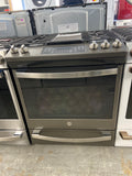 GE 30" Gas Slide-In Front Control Range with Storage Drawer Stainless Steel - JCGS760EP1ES