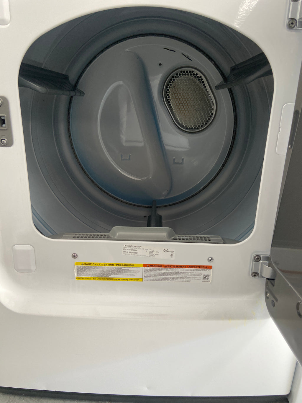 Samsung white dryer, sensor dry, manual dry, “Refurbished”, 3 Months Warranty.