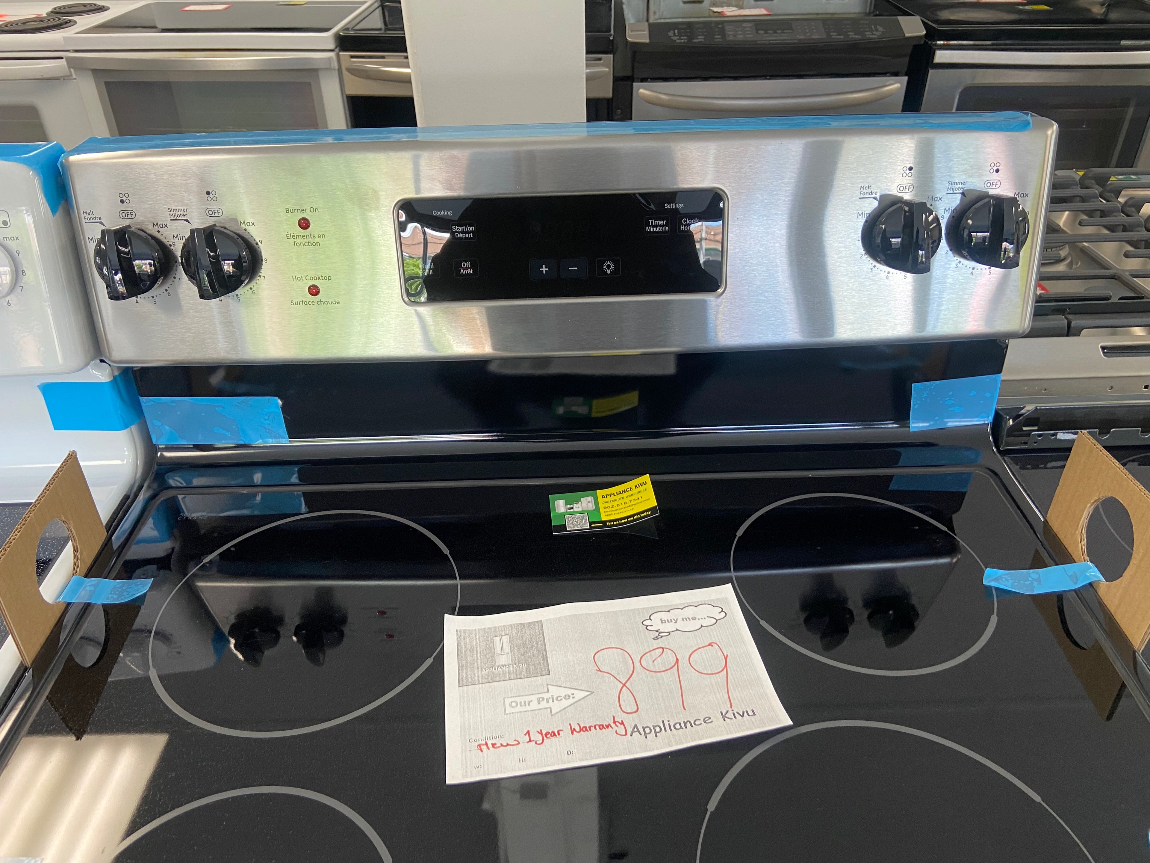 GE JCBS630SV2SS Electric Range, 5 cu. ft. Capacity, 30 inch Exterior Width, 4 Burners, Storage Drawer, Manual Clean, 2,000 W Highest Element, Stainless Steel colour