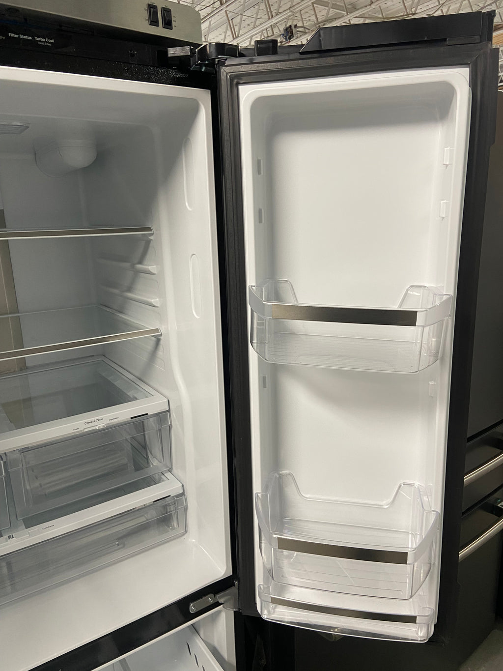 Black Stainless GE fridge