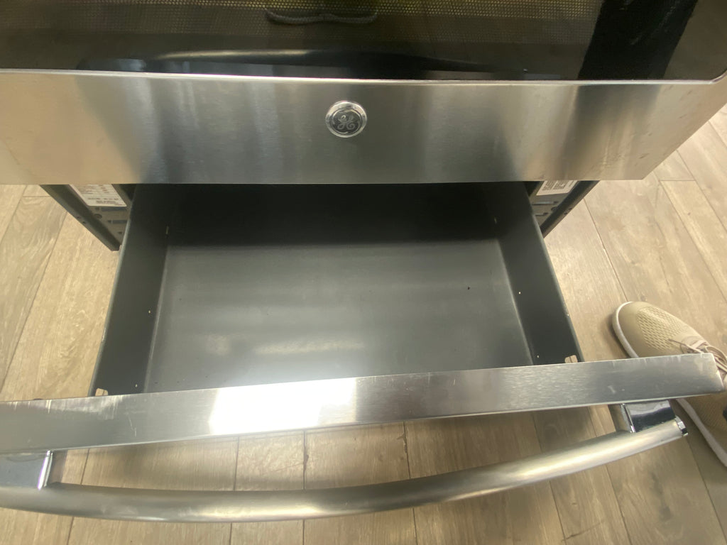 GE Slide in Glass top stove, "Refurbished" Stainless.