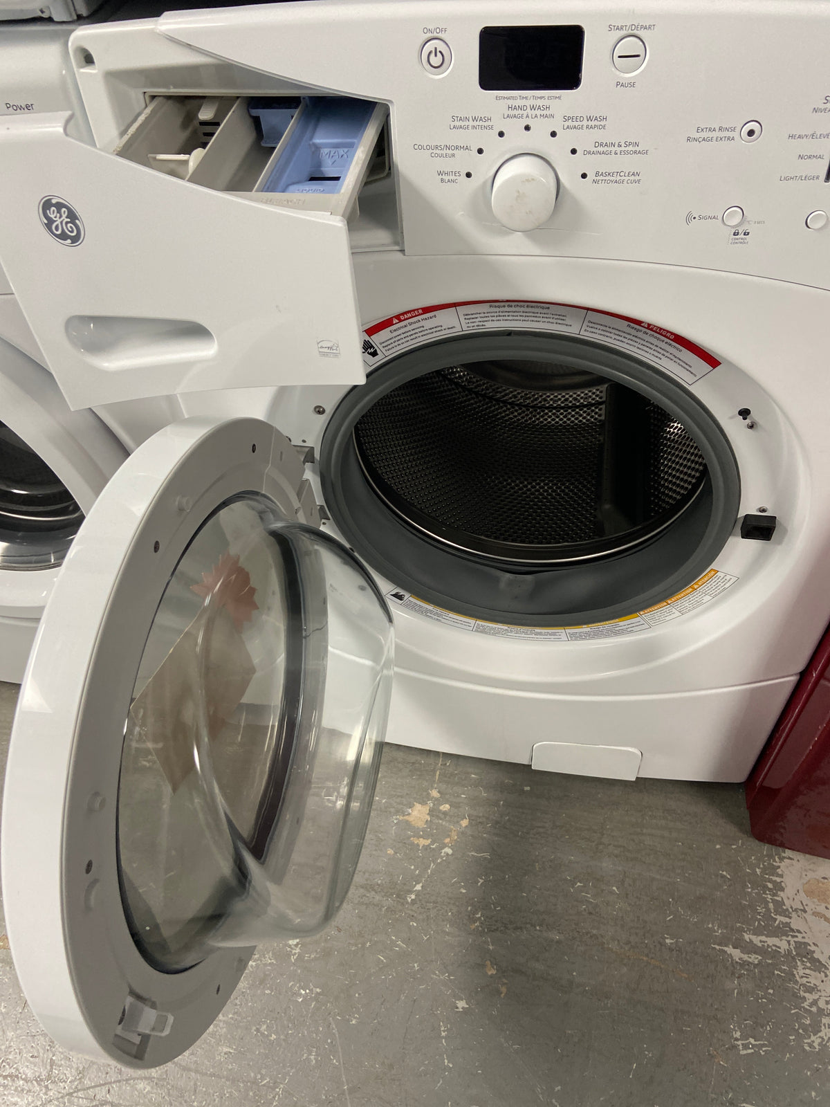 GE front load white washer, energy star certified, “Refurbished”, 3 Months Warranty.
