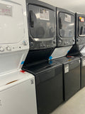 27” GE GUD37ESMM1DG Laundry Center, Contains Agitator Washer: 4.4 cu. ft. Capacity,11 Wash Cycles, 800 RPM Spin Speed, Dryer: 5.9 cu. ft. Capacity, Electric