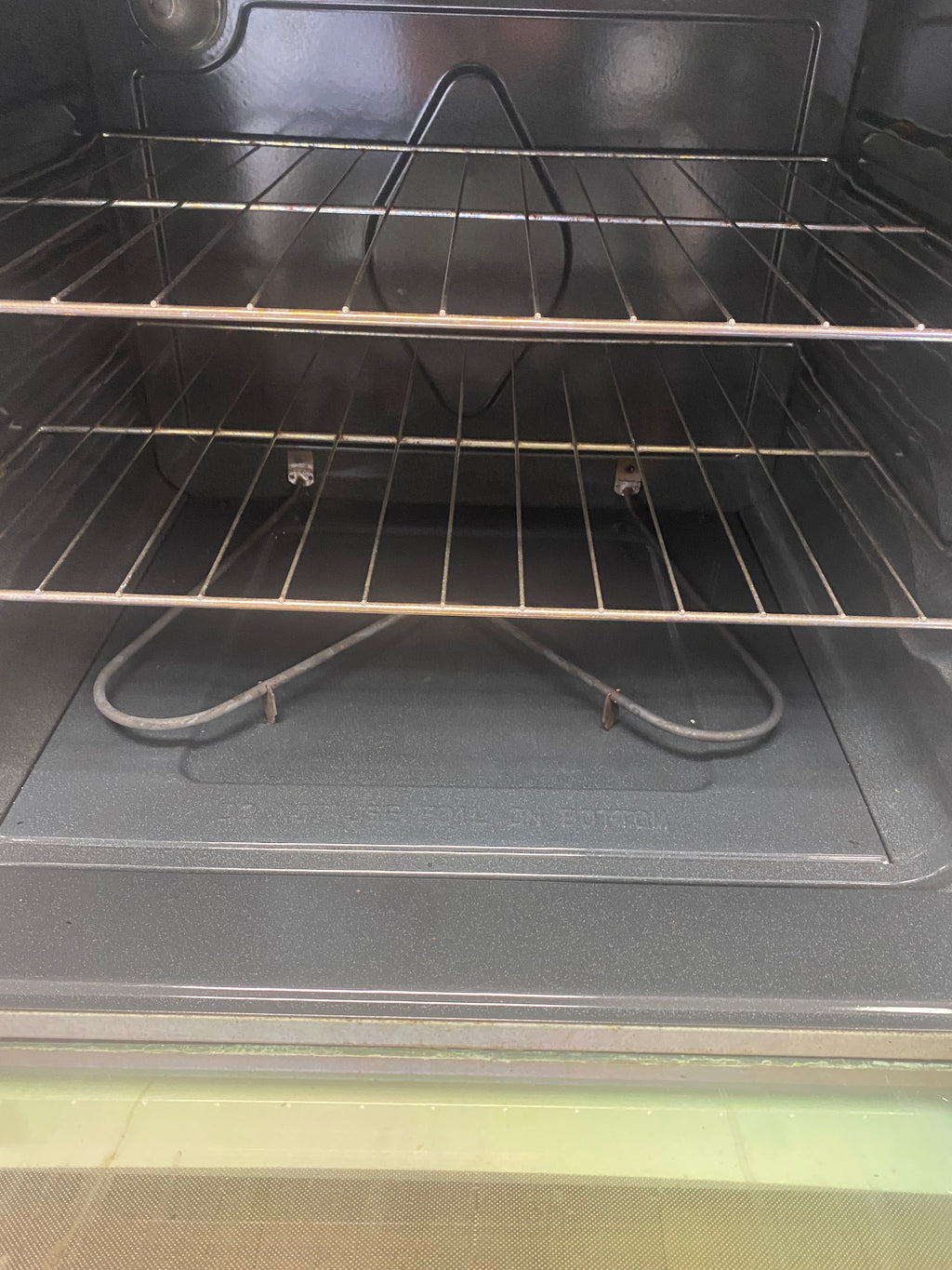 White 30” Kenmore glass top stove with self clean "Refurbished"