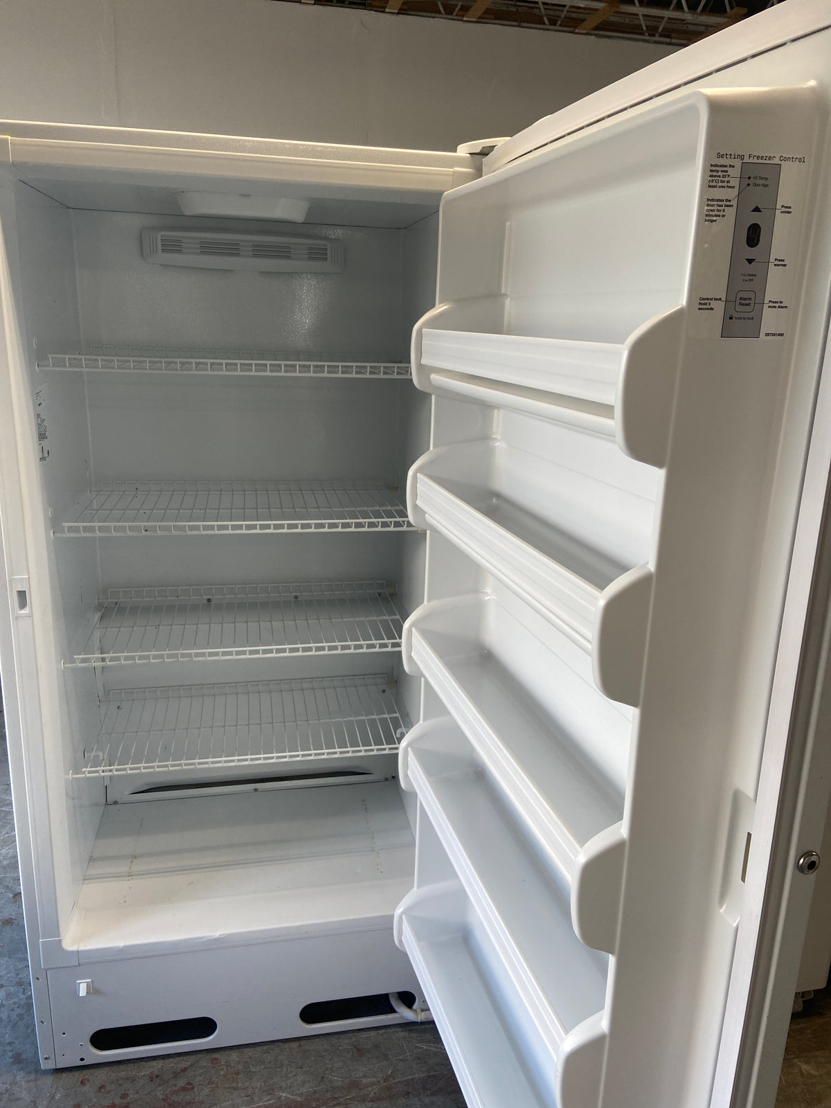 GE stand Up/Upright freezer, 16 cu.ft, FUF17SVFRWW, “Refurbished”, “3 Months Warranty”