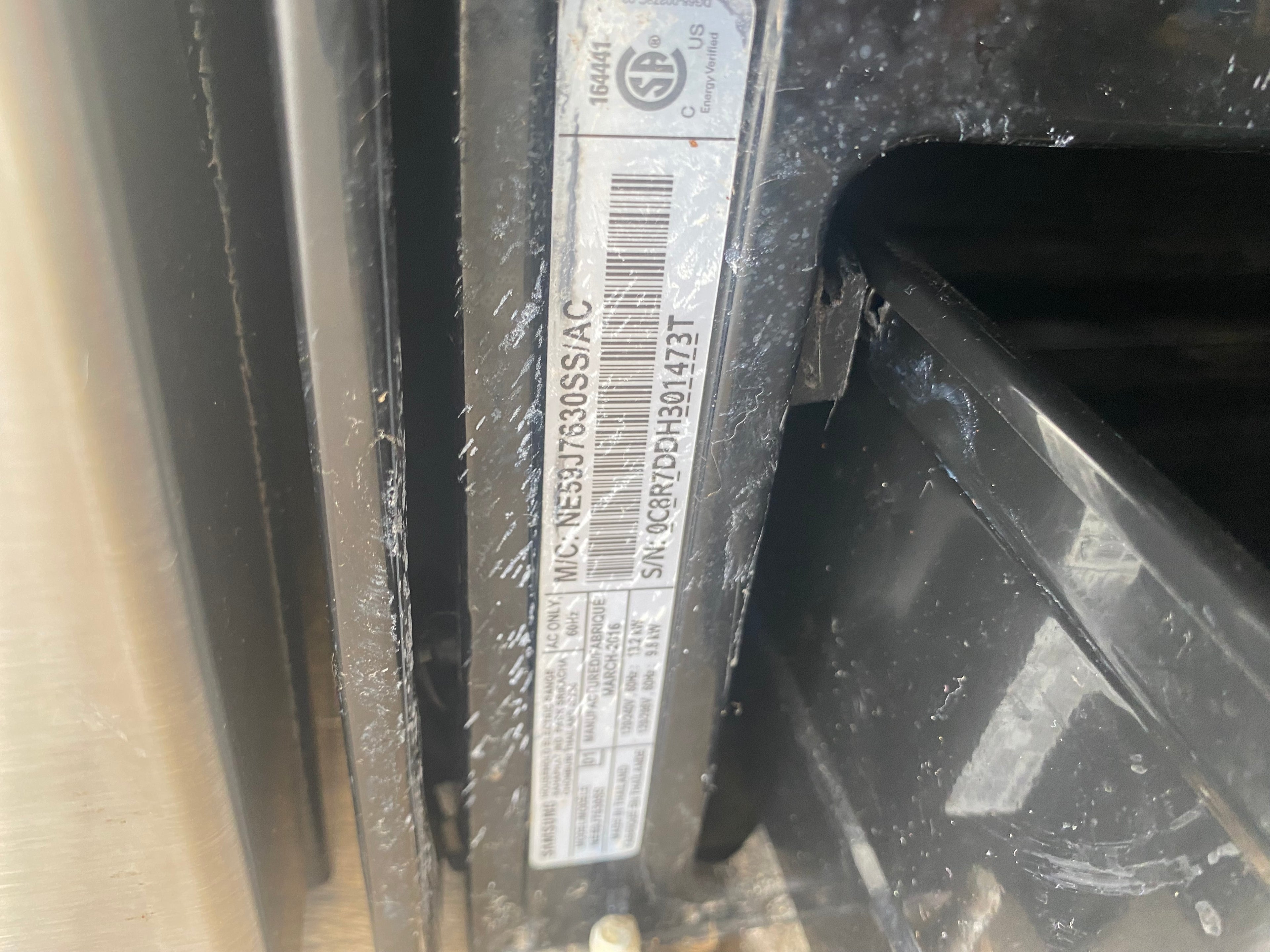 Samsung NE59J7630SS Electric Range, 5.9 cu. ft. Capacity, 30 inch Exterior Width, Convection, 5 Burners, Storage Drawer, Self Clean, 3,300 W Highest Element, Stainless Steel colour