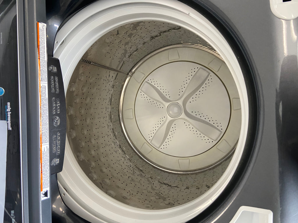 Black GE GTW680BMR2DG Top Load Washer (Refurbished)