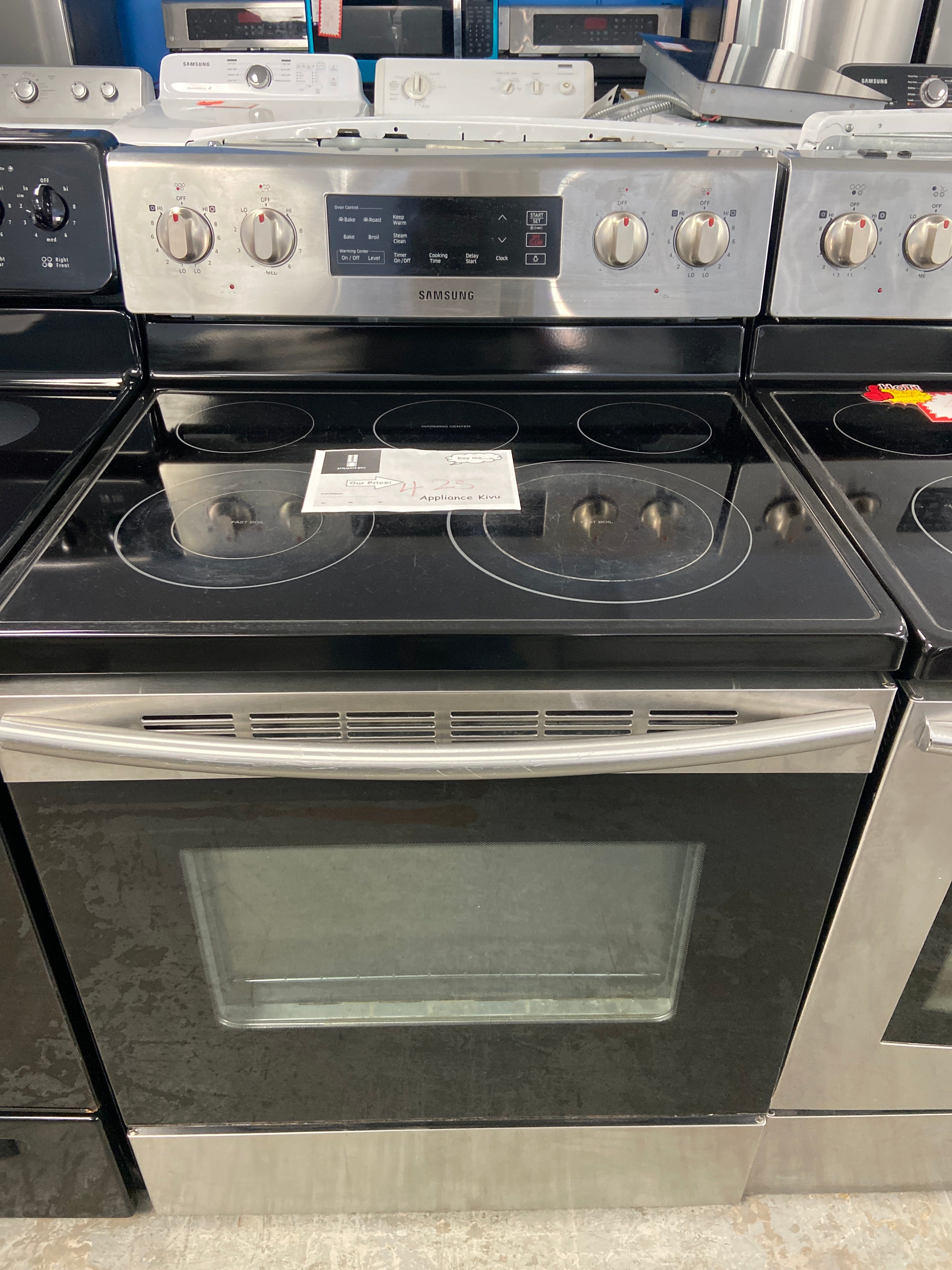 Samsung 30" Electric Freestanding Range with Storage Drawer Stainless Steel - NE59K3321SS