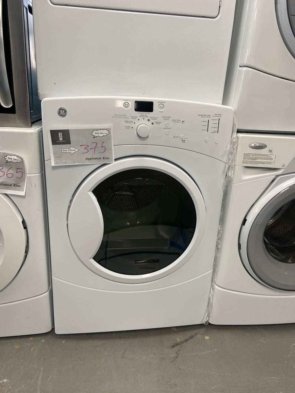 GE Electric Dryer - White (GFMN100EL0WW)