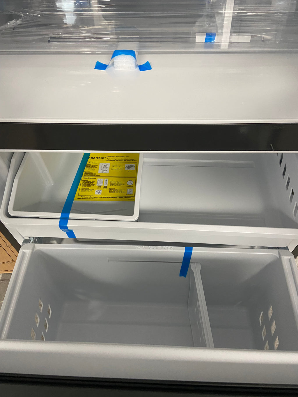 GE brand New double door Stainless fridge