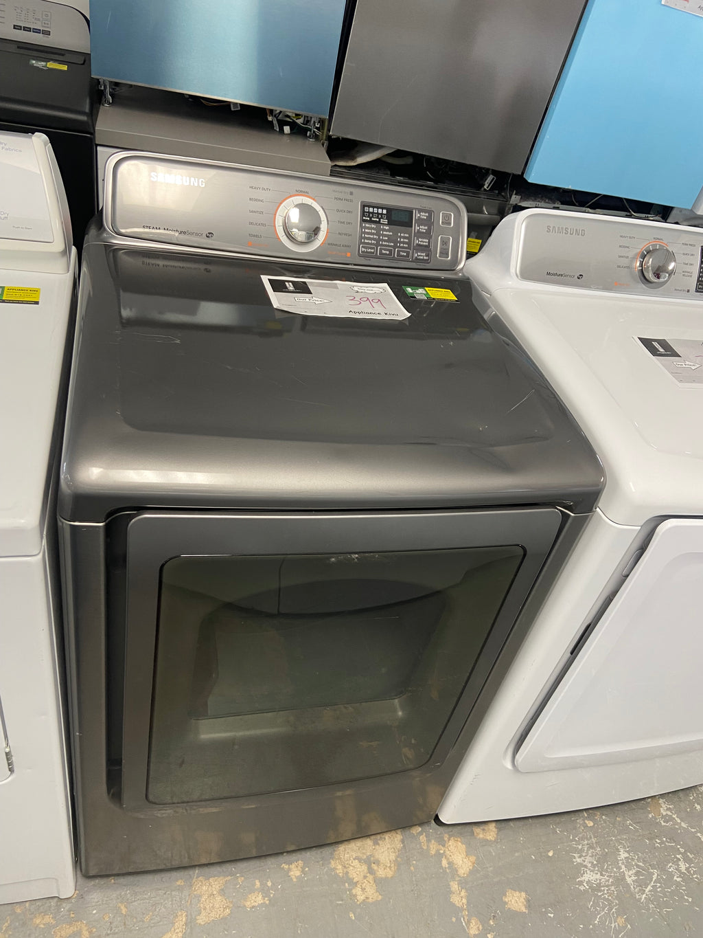 Samsung DV45H7400EP - DV45H7400EP/AC Electric Dryer, 27 inch Width, Electric, 7.4 cu. ft. Capacity, Steam Clean, 4 Temperature Settings, Steel Drum