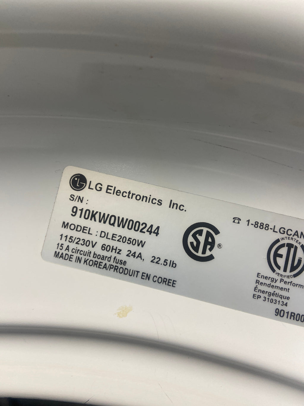 LG washer and dryer set, WM3050CW / DLE2050W,  “Refurbished”, 3Months Warranty
