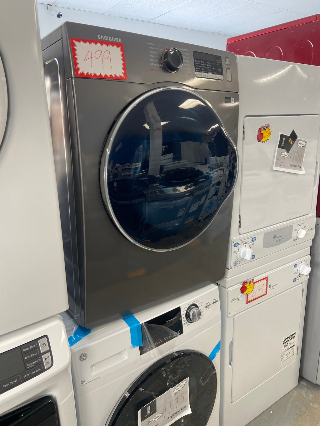 Samsung 24" Compact Front-Load Electric Dryer - Grey (DV22K6800EX)