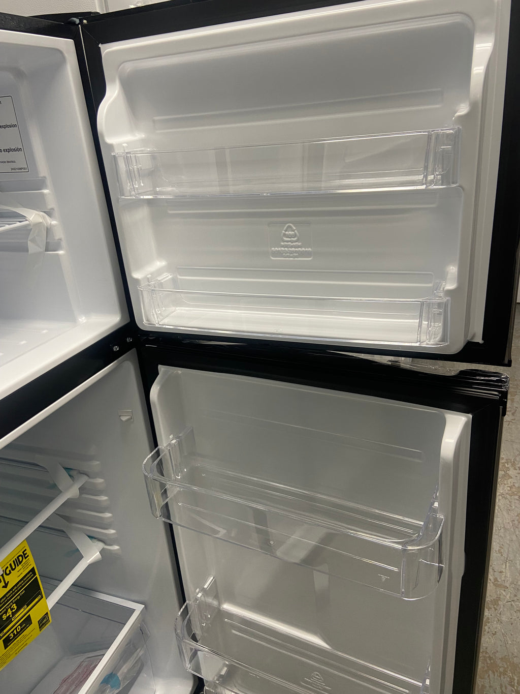 GE apartment size stainless fridge