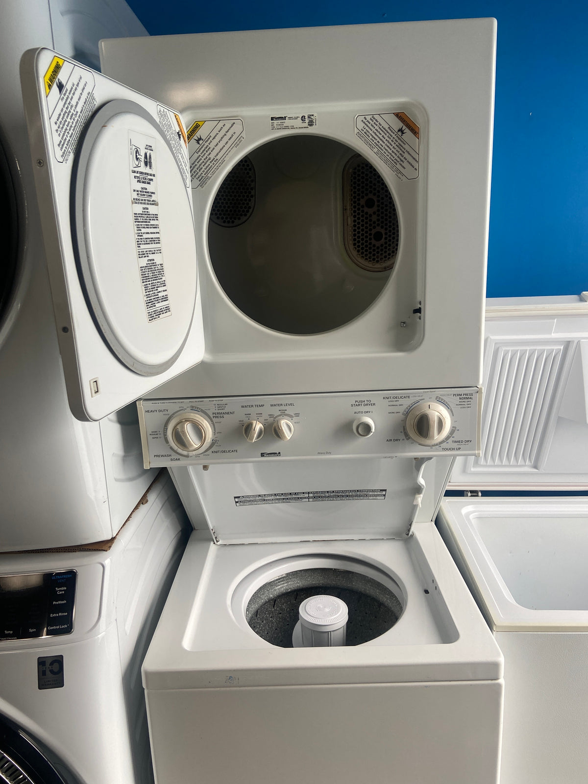 Kenmore white Laundry Center,  110 1820293, “Refurbished”, 3 Months Warranty