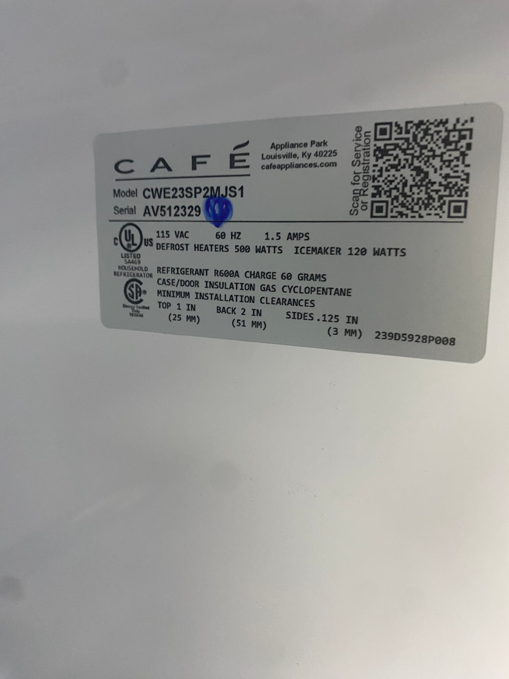 GE Café Stainless Fridge
