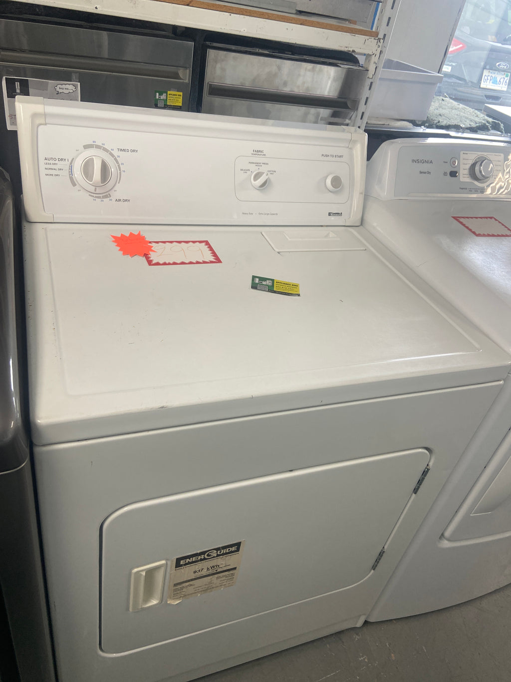 Kenmore White dryer, Heavy duty, Extra large capacity, “Refurbished”, 3 Months warranty.