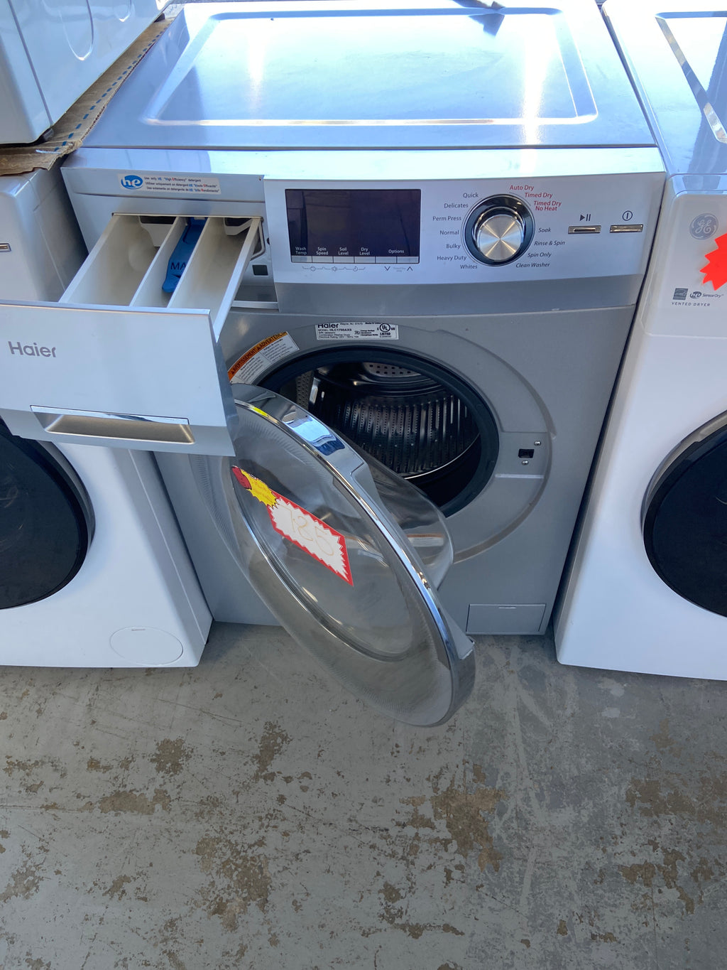 Haier washer/dryer combo, 2 in 1, "Refurbished", 3 Months Warranty