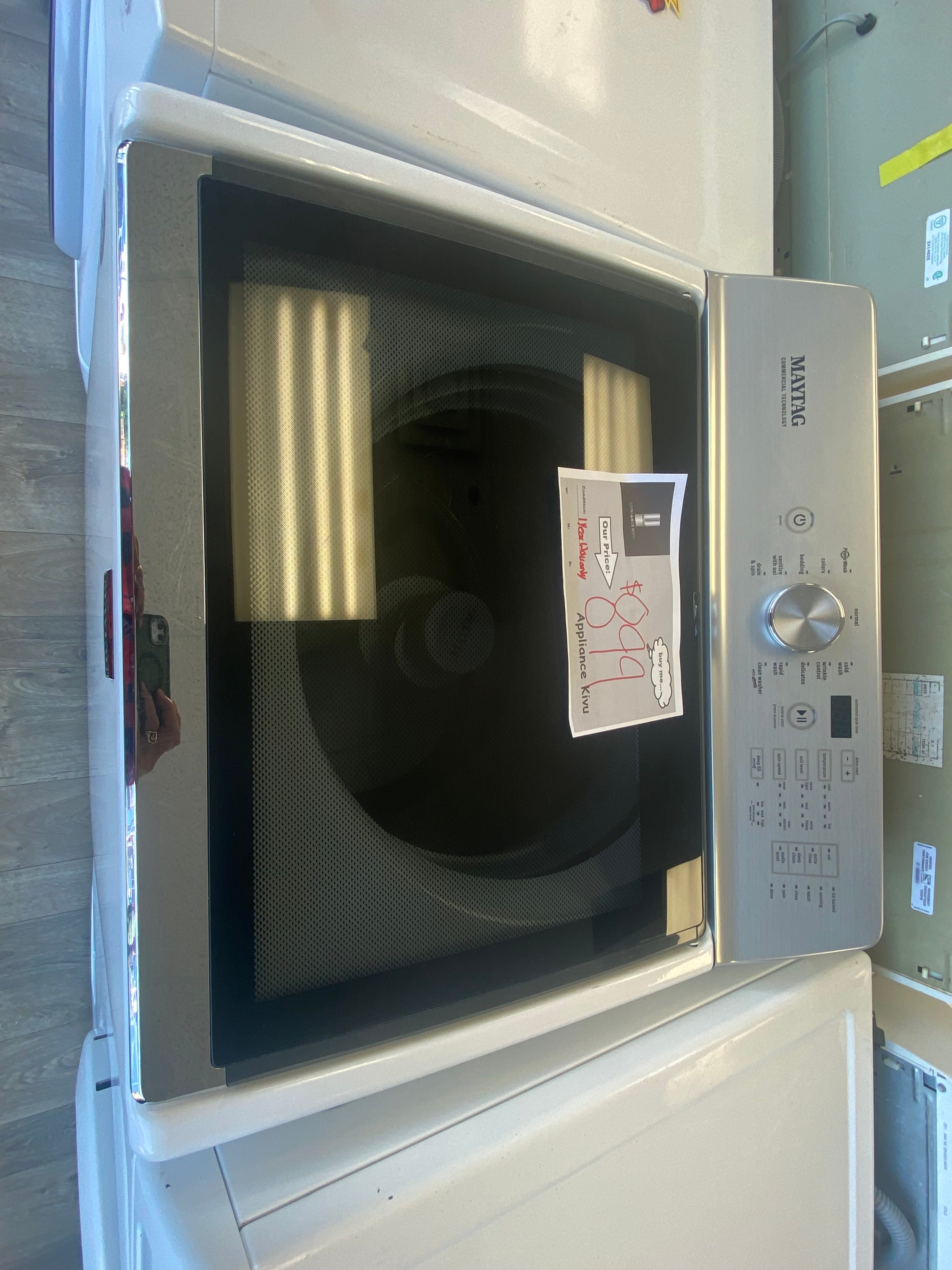 Maytag 27” top load washer, White, "Brand New"