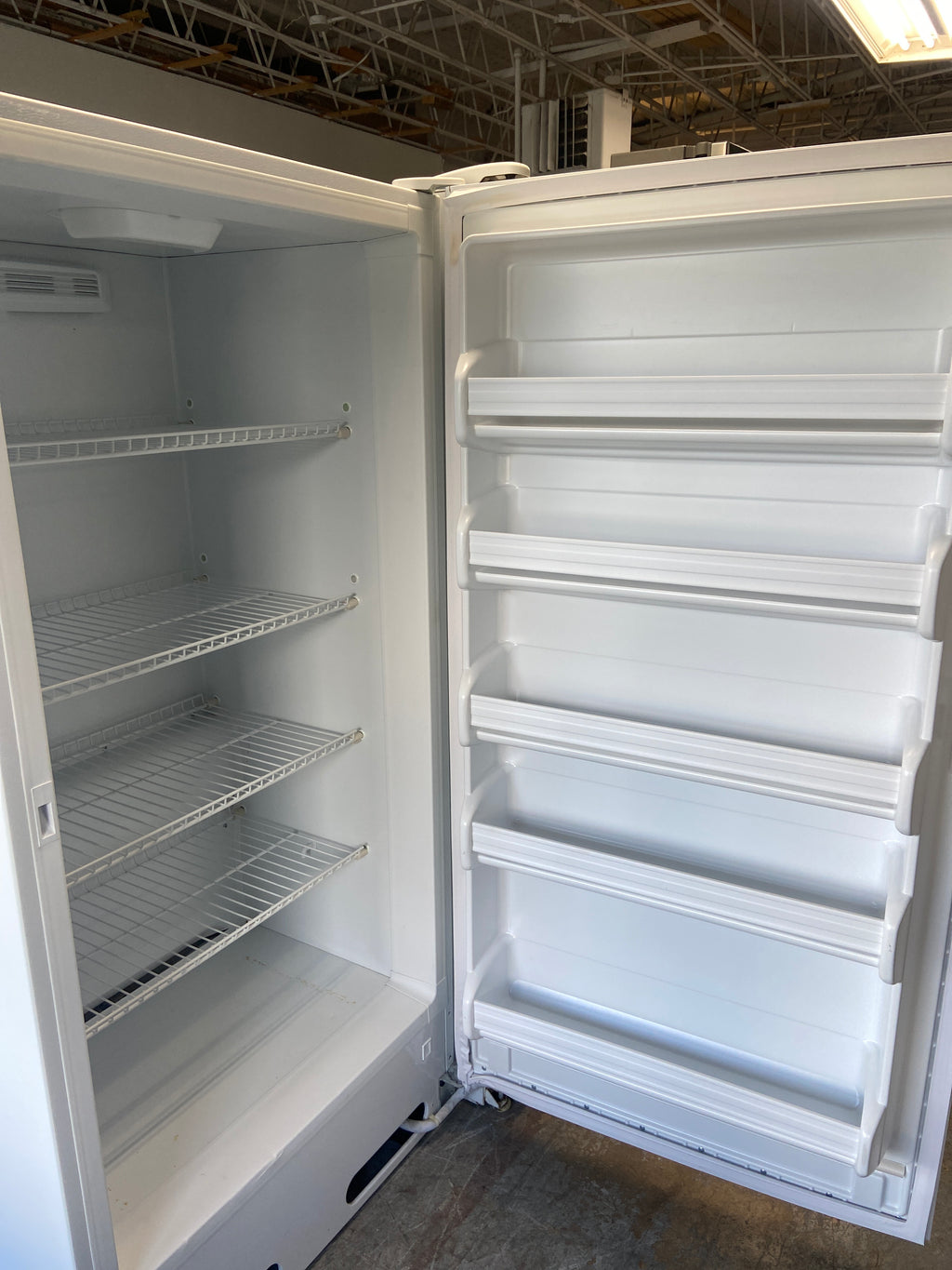 GE stand Up/Upright freezer, 16 cu.ft, FUF17SVFRWW, “Refurbished”, “3 Months Warranty”