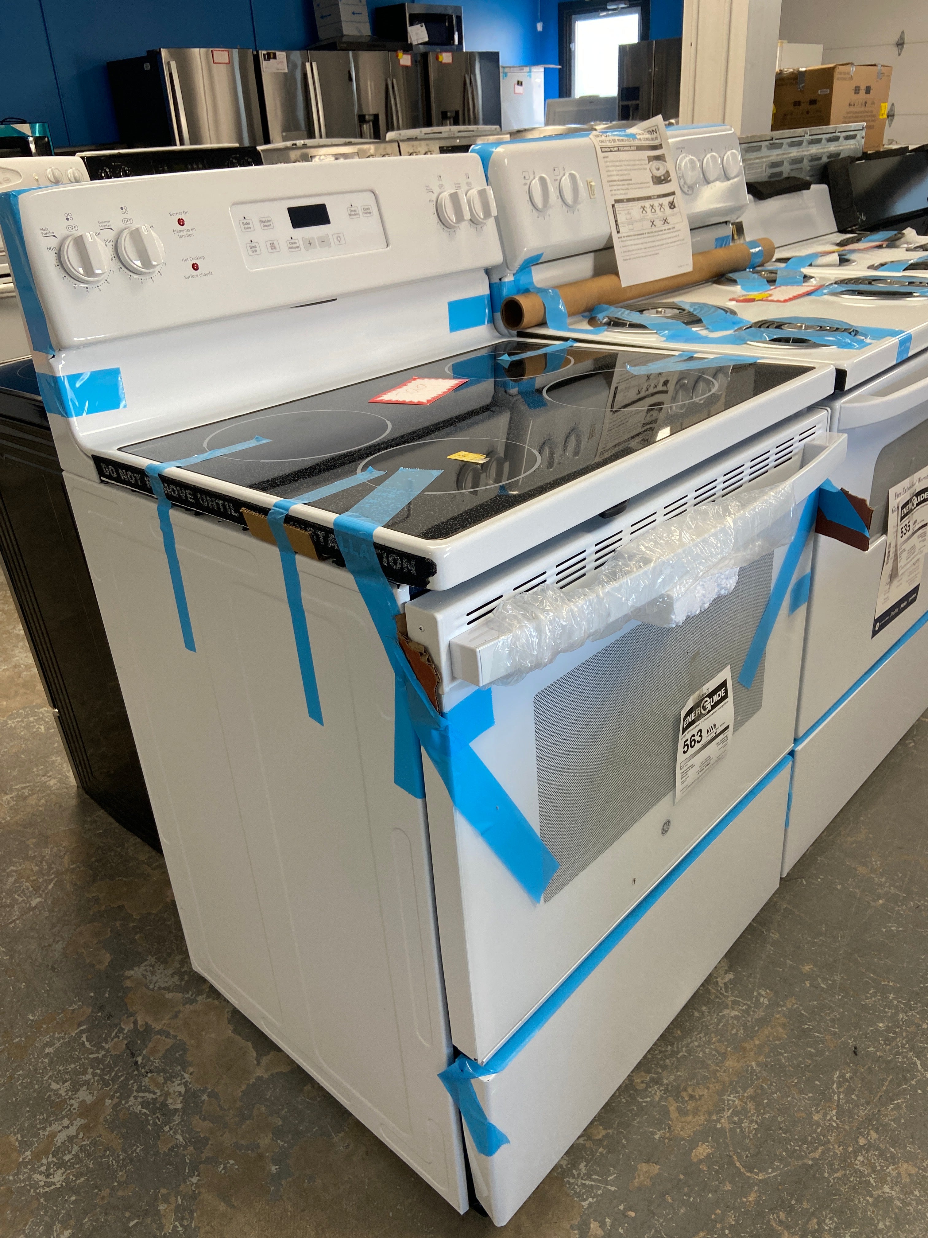 GE 30" Built-In Electric Cooktop White - JCB630DK9WW