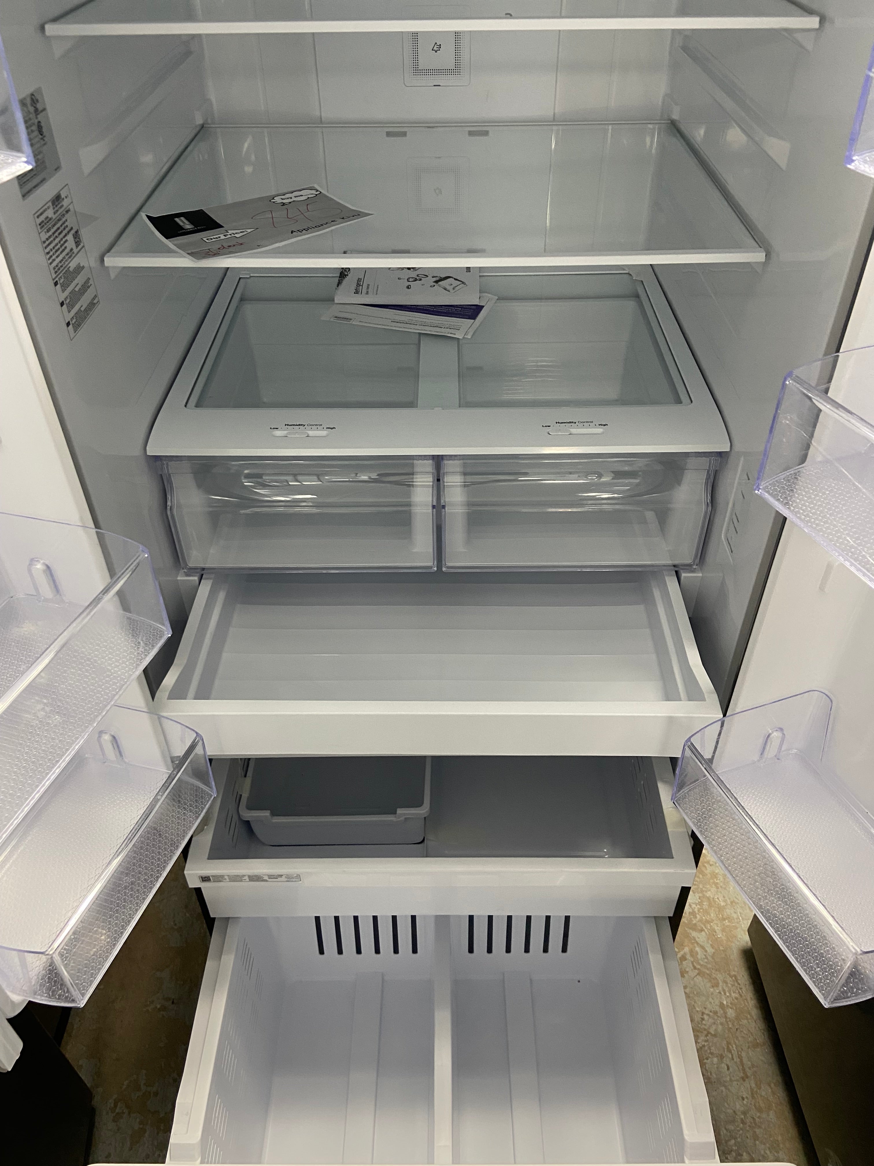 30” French door fridge 21.8 cu. RF22A4111SR/AA Stainless Steel colour  “scratch and dent”