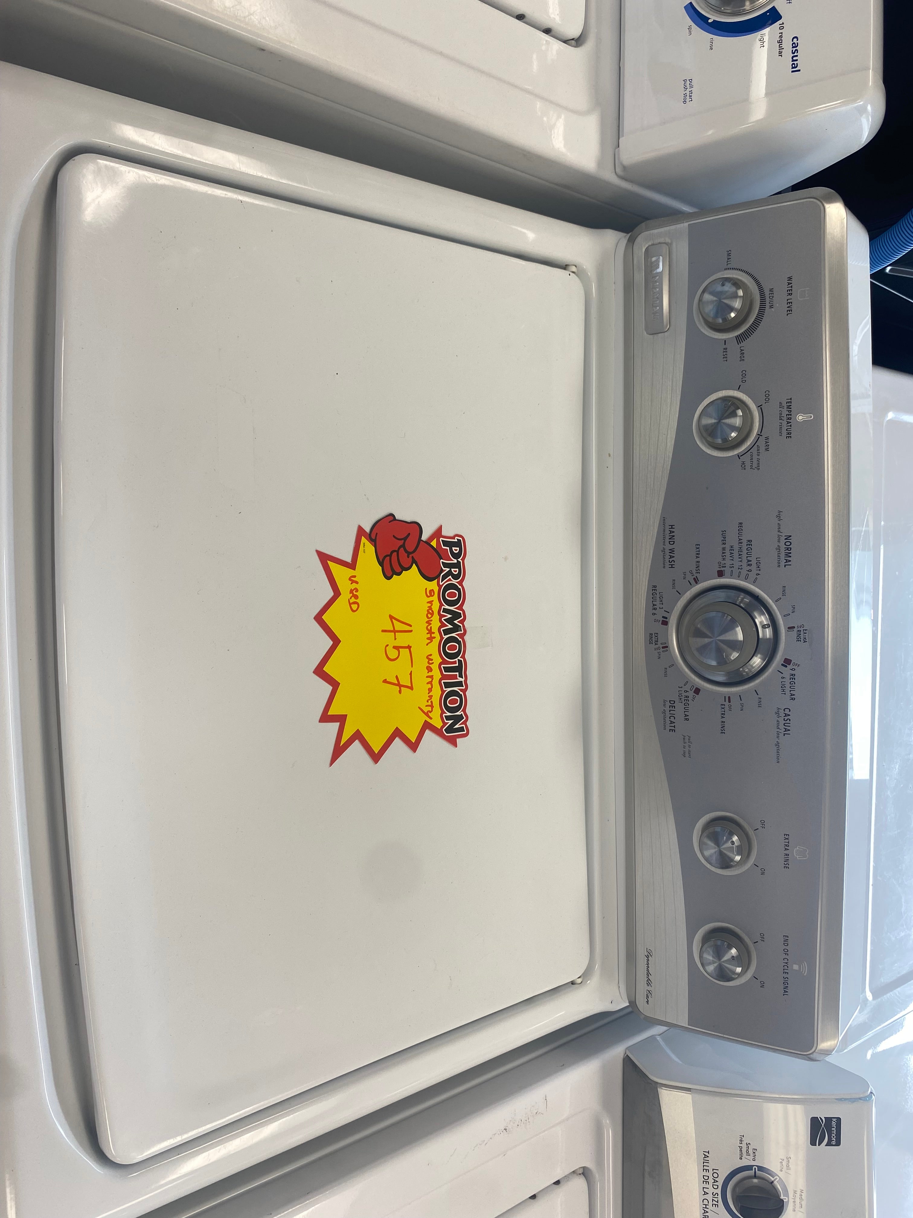 Kenmore top load washer , white "Refurbished"