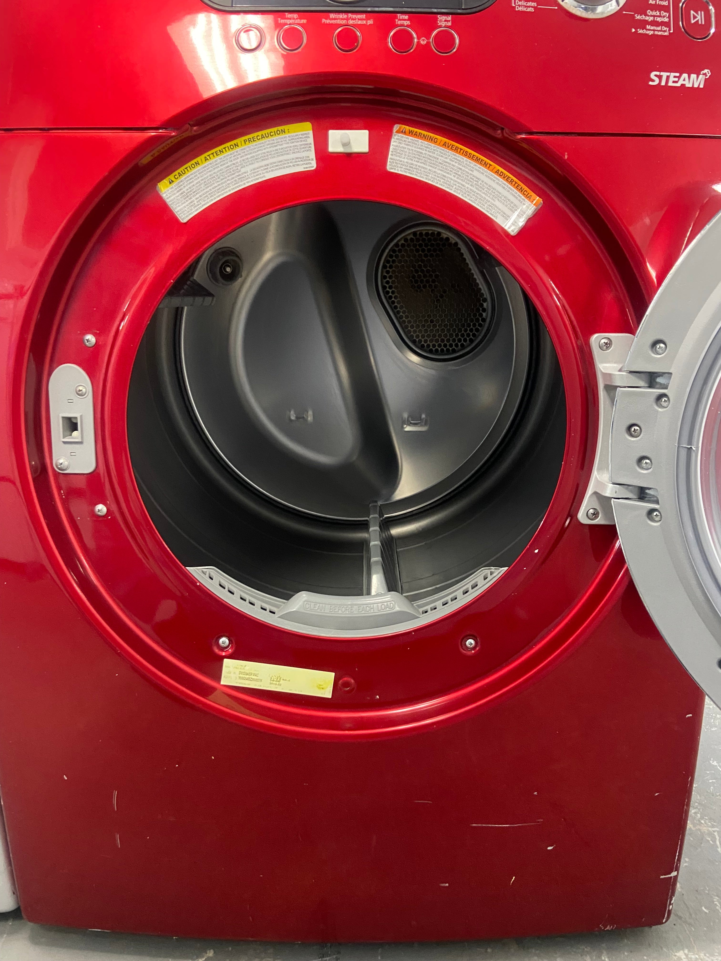 Red 27” Samsung DV339AERX/AC Dryer (Refurbished)