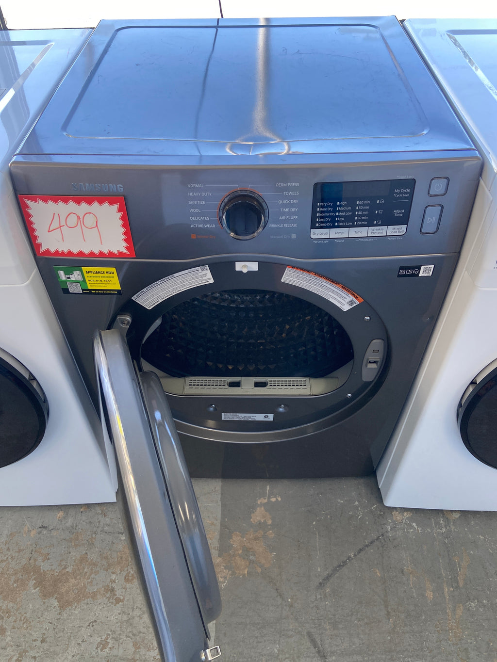 Samsung dryer, Grey in colour, “Refurbished”, 6 Months Warranty