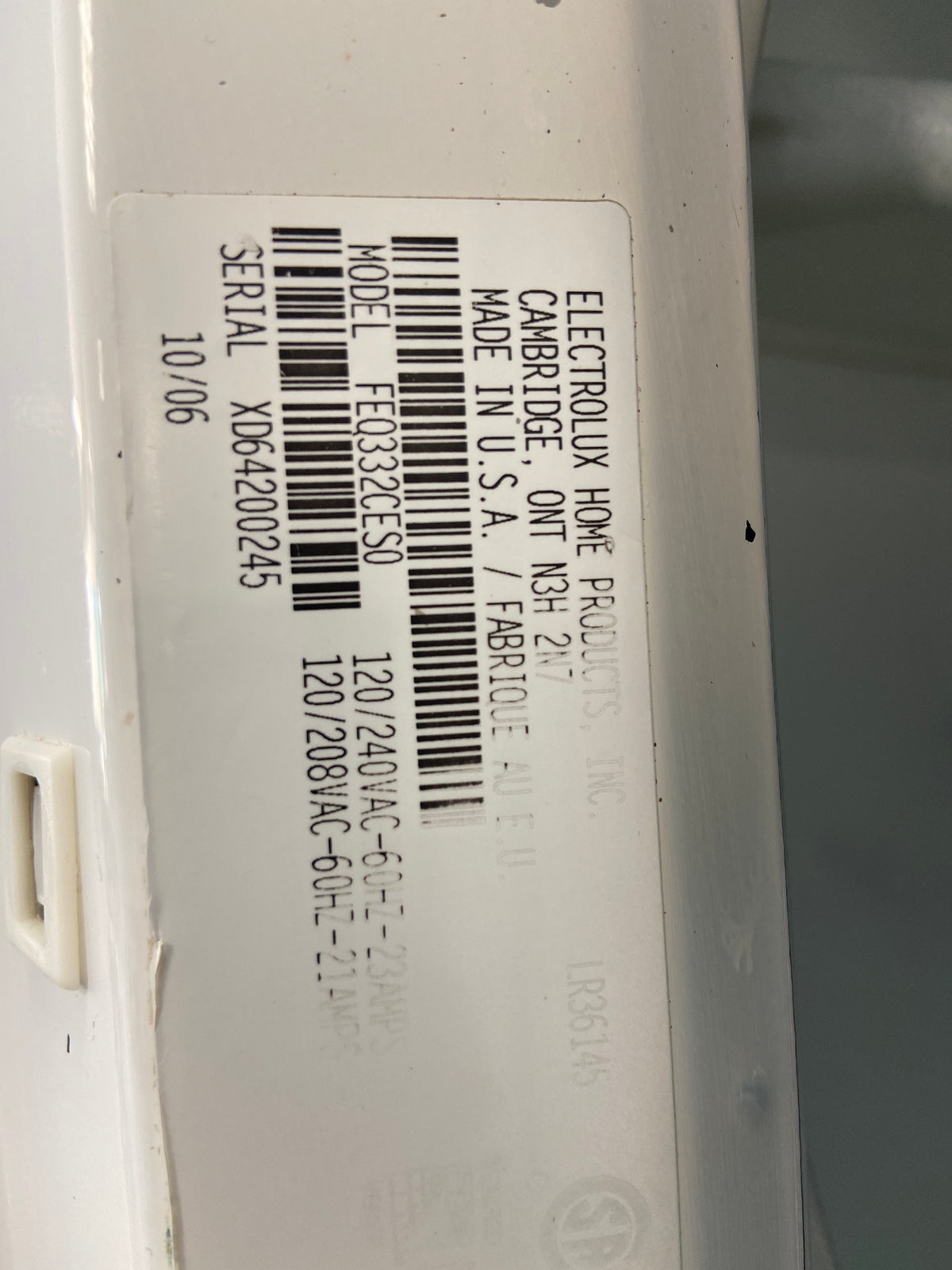 Frigidaire white dryer, heavy duty, moisture sensor, “ Refurbished”, 3 Months Warranty