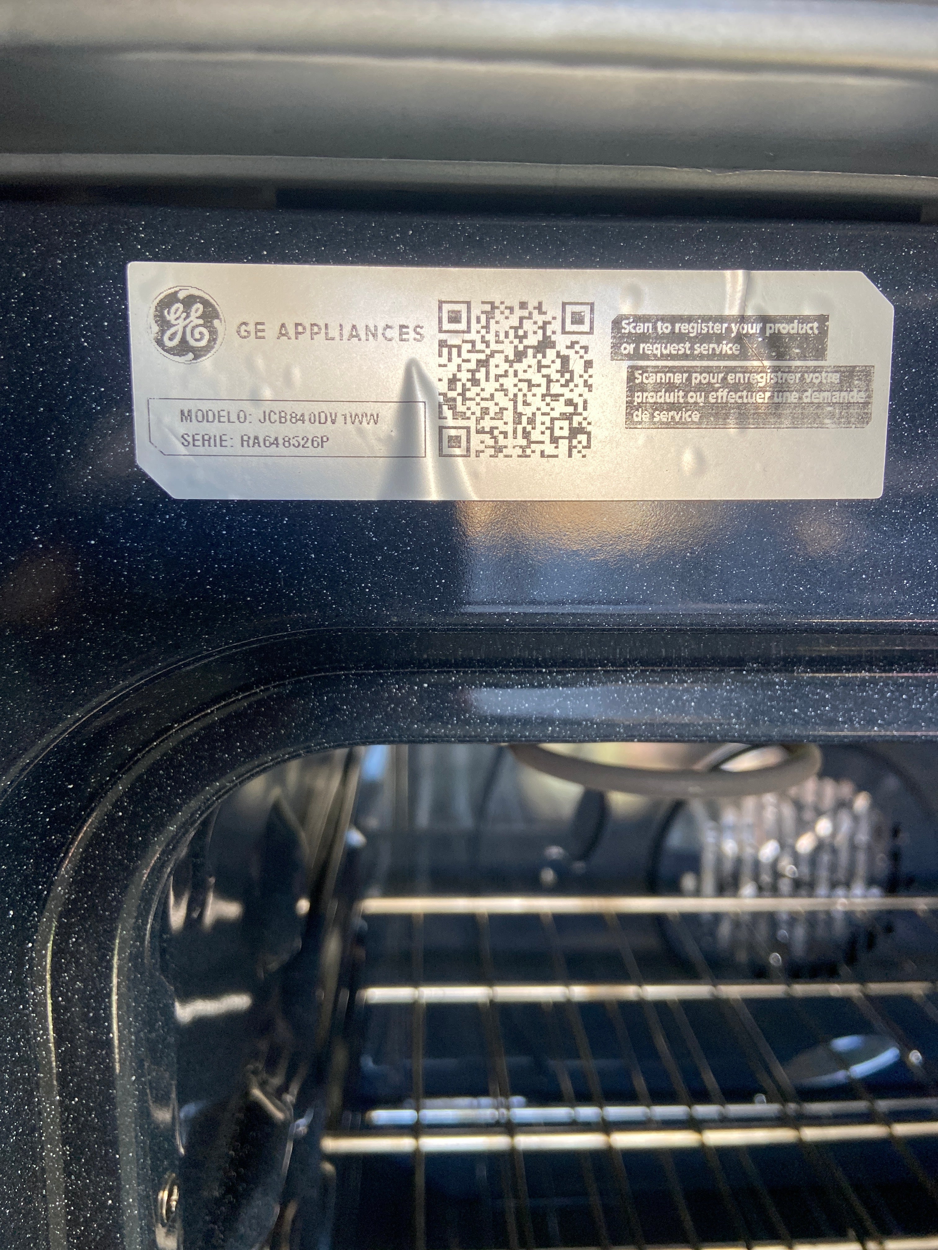 GE 30" Electric Slide-In Front Control Range with Storage Drawer White - JCS840DV1WW