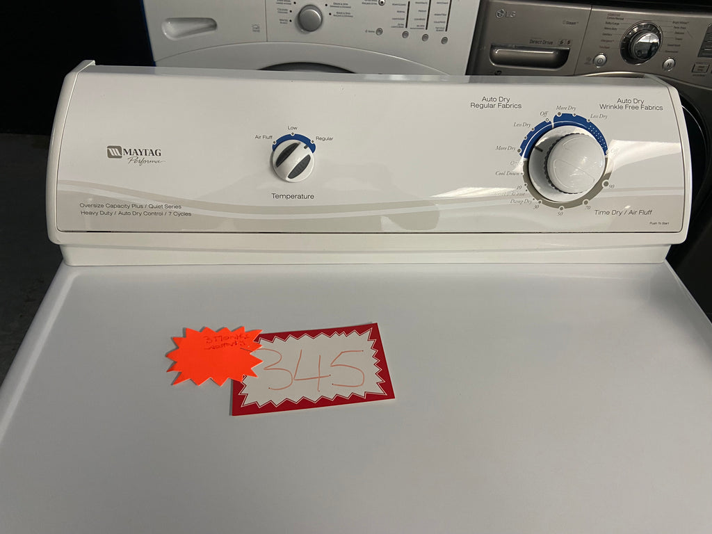 White Maytag PYE2300AZW Dryer (Refurbished)