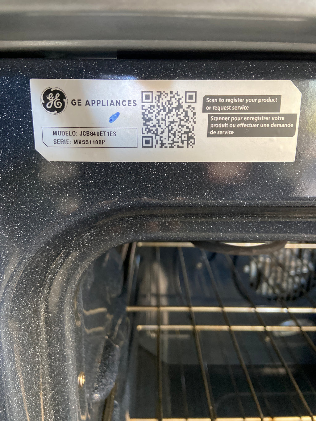 GE 30" Electric Slide-In Front Control Range with Storage Drawer Stainless Steel - JCB840ET1ES