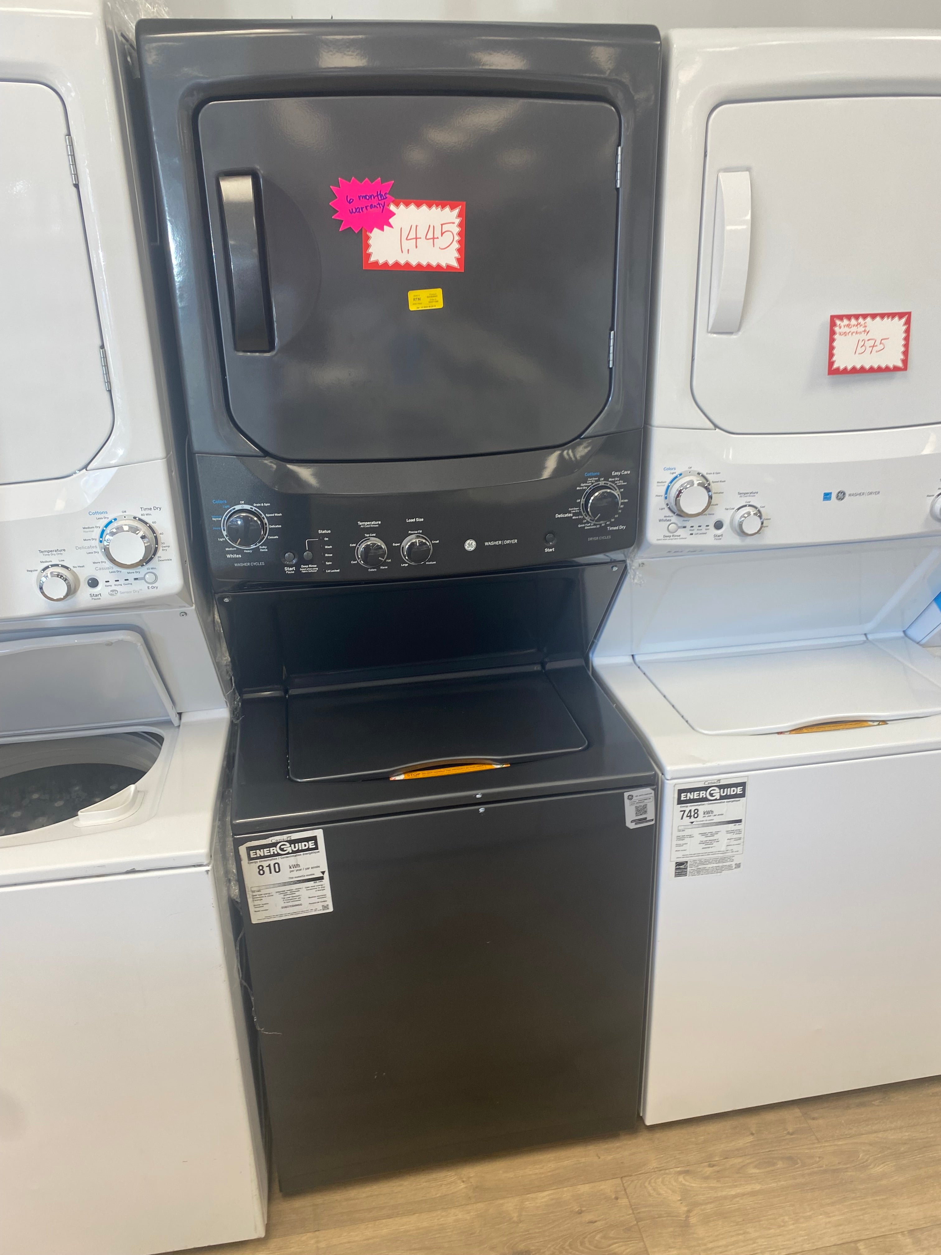 27” GE Black laundry Center "Open Box"