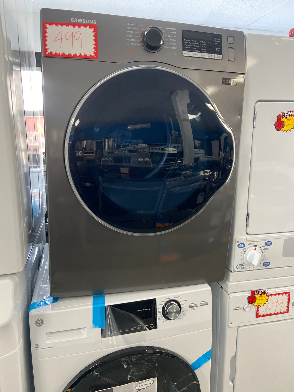 Samsung 24" Compact Front-Load Electric Dryer - Grey (DV22K6800EX)