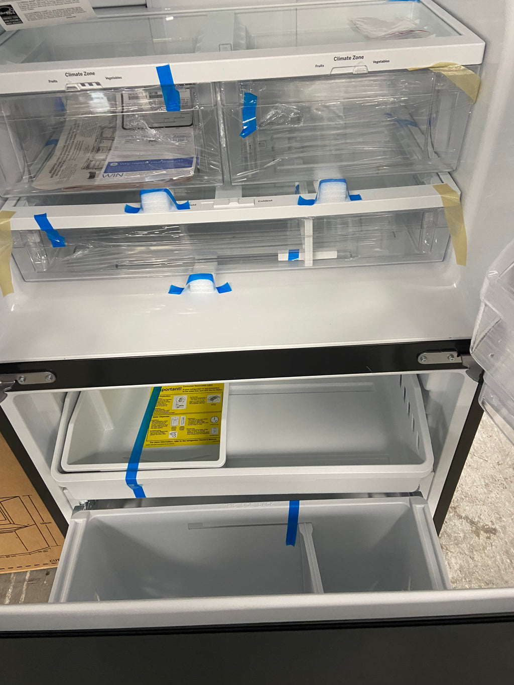 GE brand New double door Stainless fridge