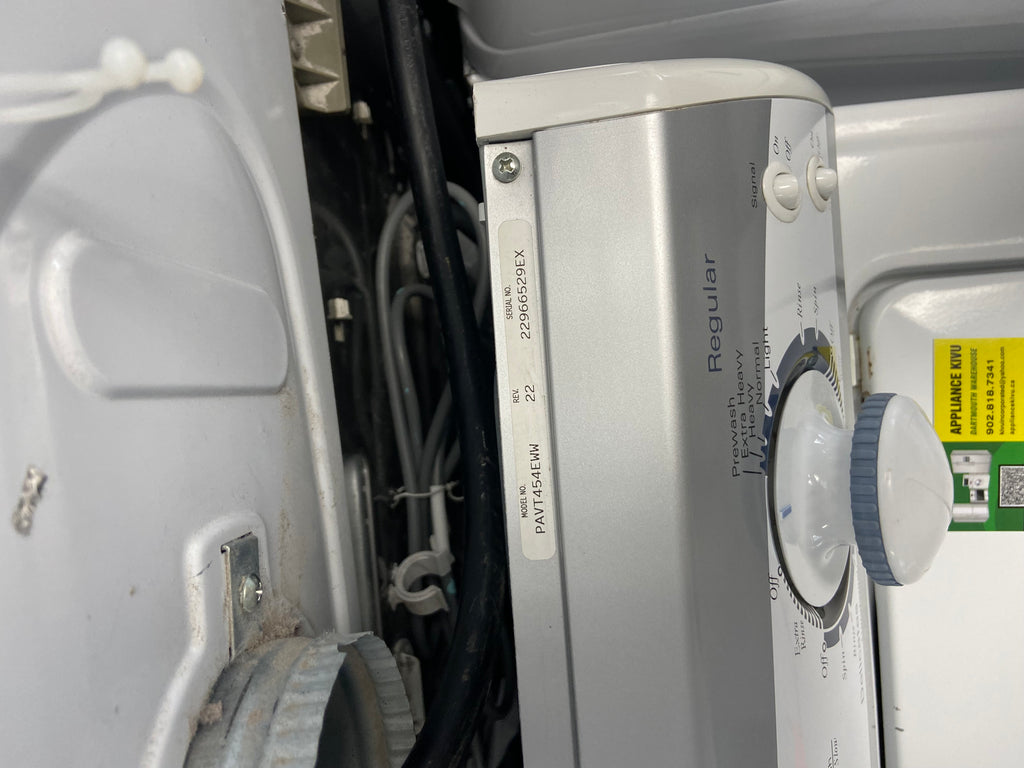 White 27” Maytag PAVT454EWW Washer with warranty