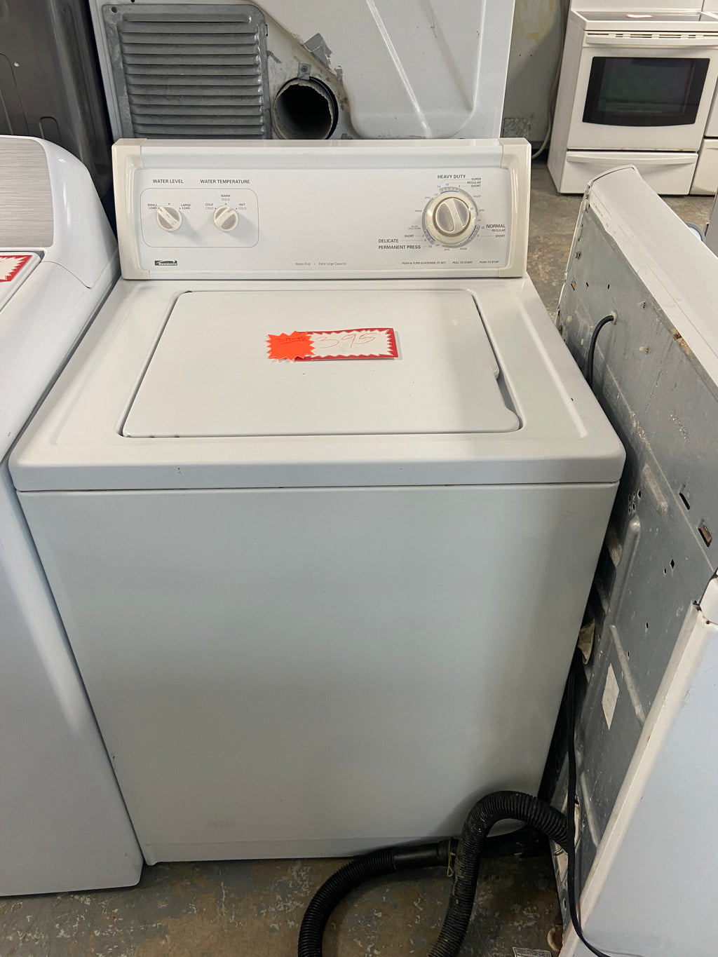 White 27” Kenmore 110. 4746292 Top Load Washer (Refurbished)