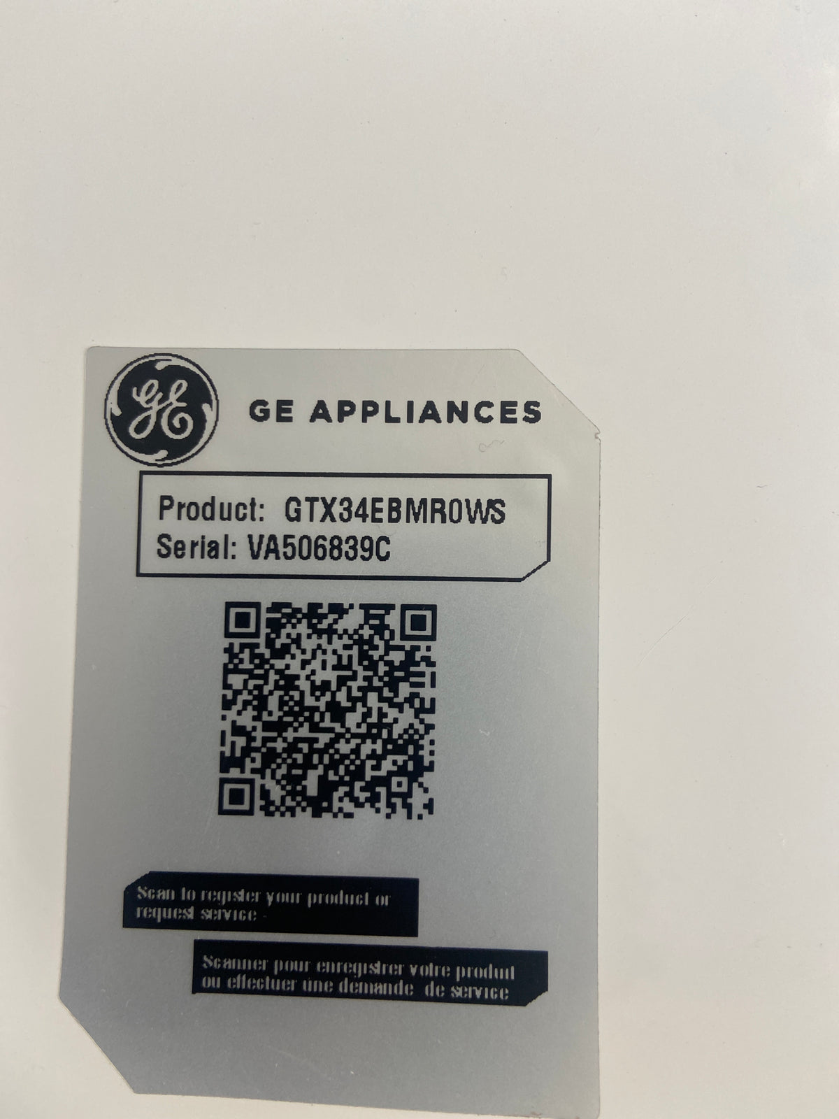 GE washer and dryer set, GTW681BMR0WS Washer and GTX34EBMR0WS Dryer, side by side set up, “Open Box”, 6 Months Warranty