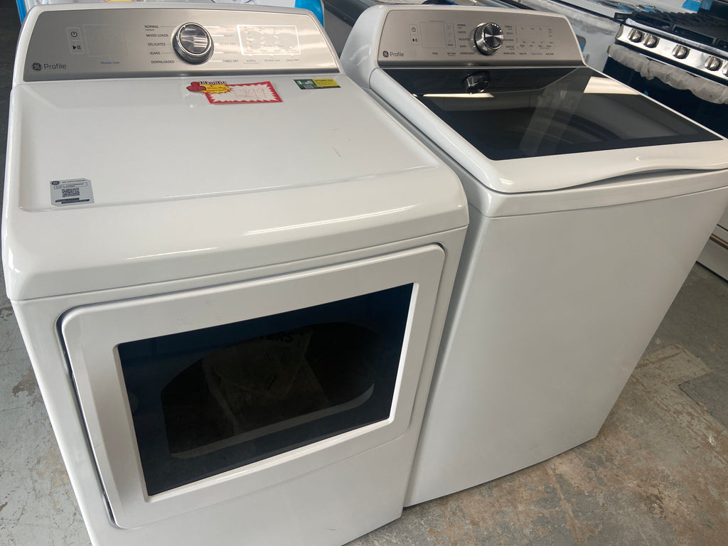 GE Profile washer and dryer set/pair, PTM60EBSR1WS and PTD60EBMR0WS “Open Box”, 6 Months Warranty