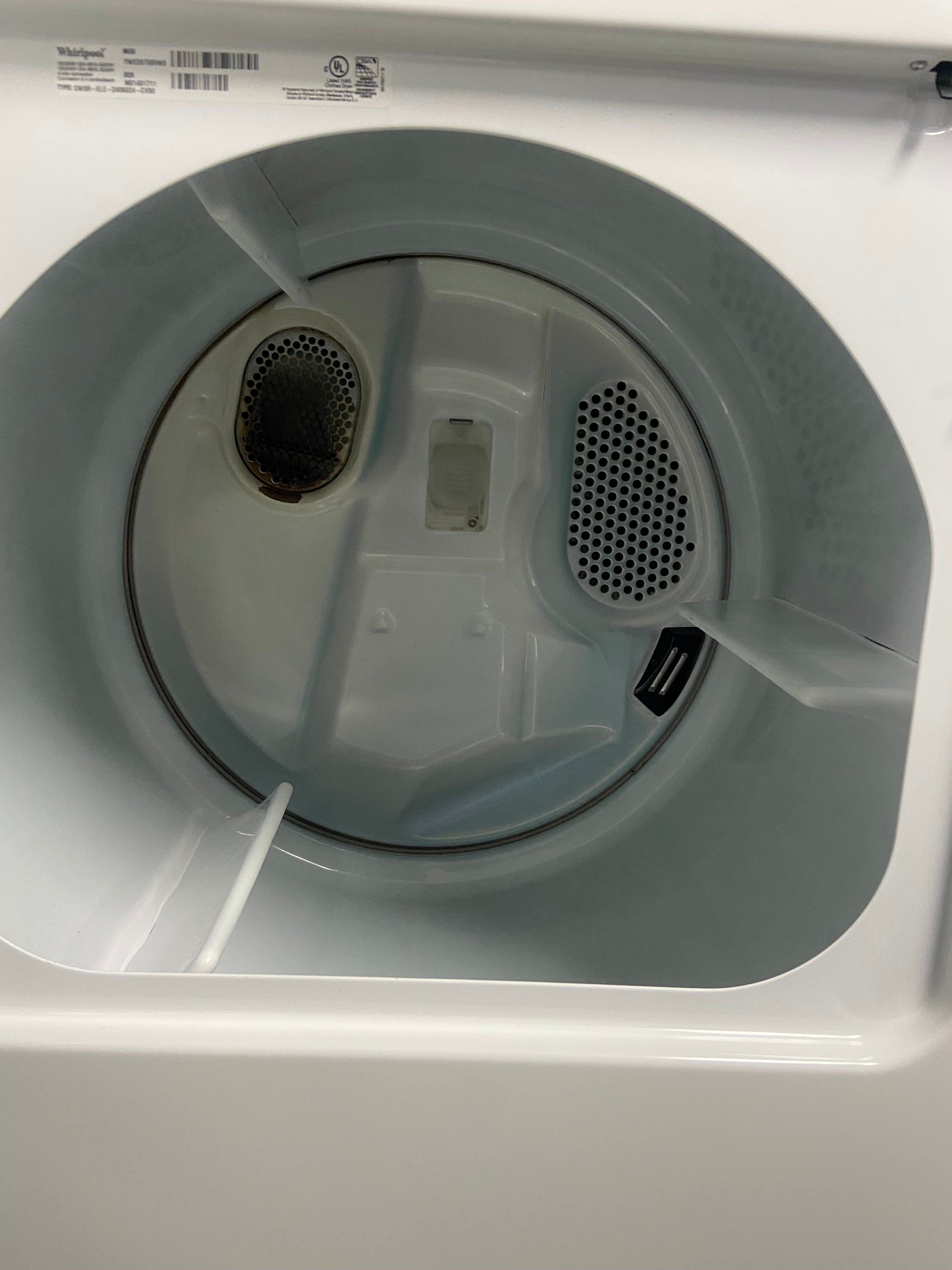 White 27” Whirlpool YWED5700VW0 Dryer (Refurbished)