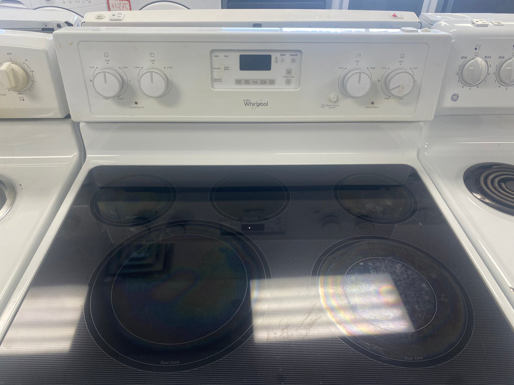 Whirlpool 30” stove in White