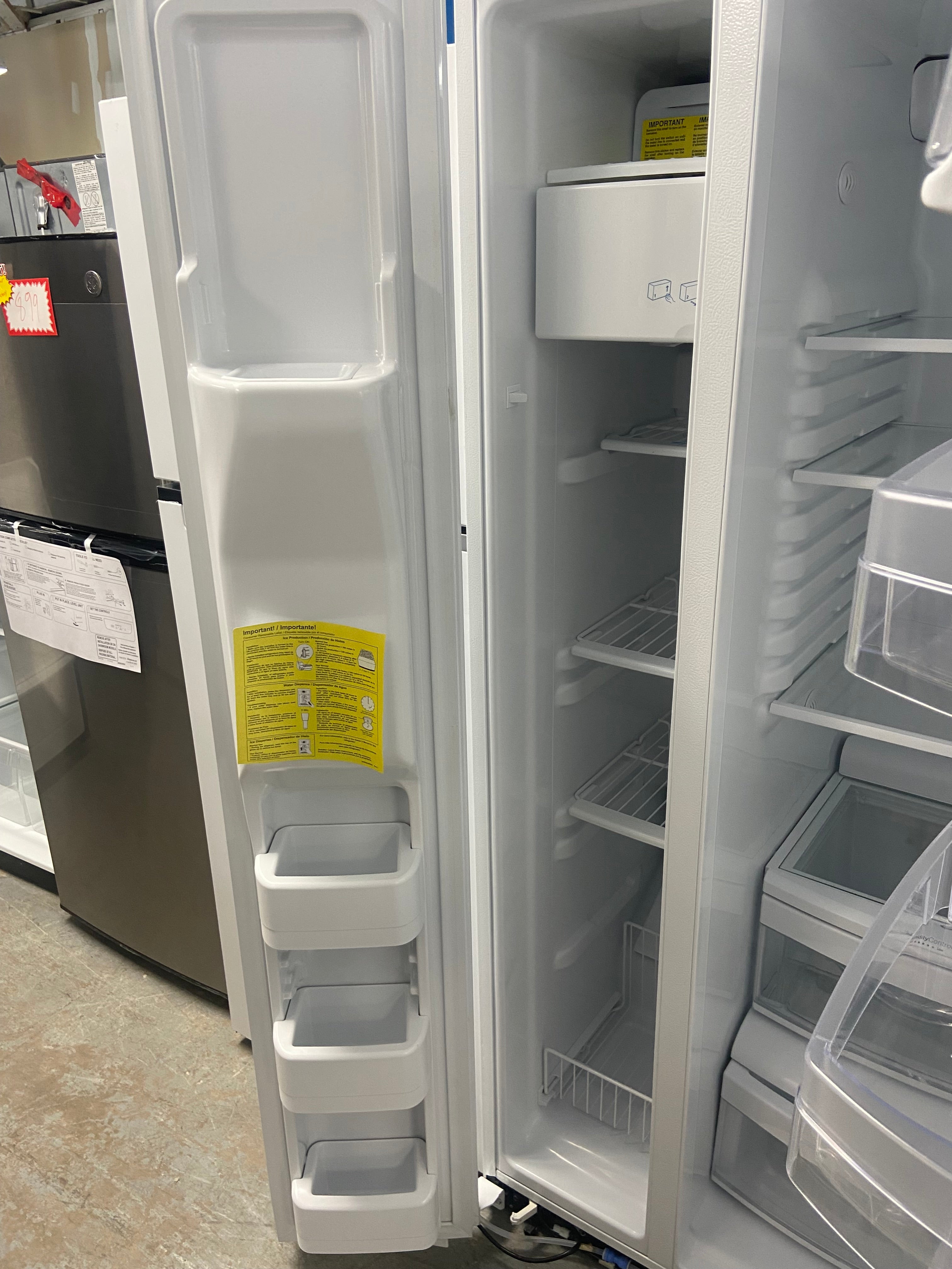GE side by side fridge
