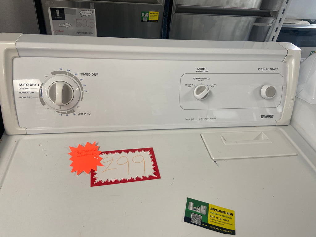 Kenmore White dryer, Heavy duty, Extra large capacity, “Refurbished”, 3 Months warranty.